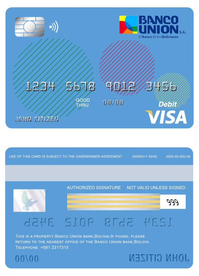 Bolivia Banco Union bank visa card